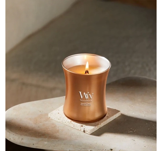 Woodwick Medium Jar Candle ароматична свічка Volcanic Orris 275 г