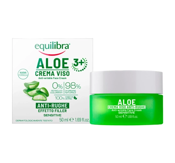 EQUILIBRA ALOE BELLEZA NATURALE КРЕМ ПРОТИ ЗМОРШОК ДЛЯ ОБЛИЧЧЯ АЛОЕ 50МЛ