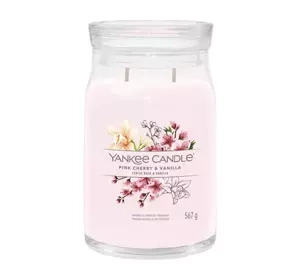 YANKEE CANDLE SIGNATURE АРОМАТИЧЕСКАЯ СВЕЧА PINK CHERRY & VANILLA 567Г