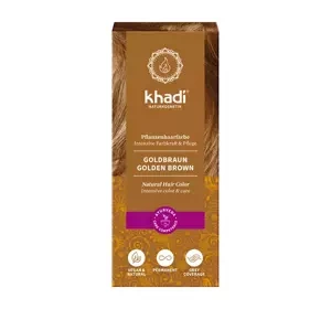 KHADI NATURAL HAIR COLOR ХНА ДЛЯ ОКРАШИВАНИЯ ВОЛОС GOLDEN BROWN