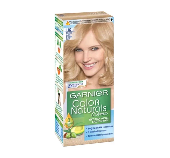 GARNIER COLOR NATURALS ОСВІТЛЮВАЛЬНА ФАРБА ДЛЯ ВОЛОССЯ 110 СУПЕРСВІТЛИЙ НАТУРАЛЬНИЙ БЛОНД