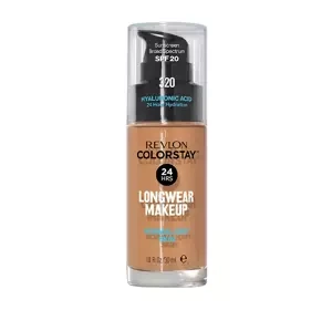 REVLON COLORSTAY ТОНАЛЬНОЕ СРЕДСТВО С ГИАЛУРОНОВОЙ КИСЛОТОЙ ДЛЯ СУХОЙ КОЖИ 320 TRUE BEIGE 30МЛ