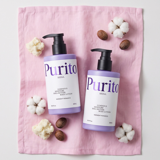 Purito Luminous Moisture Shea Butter Body Lotion увлажняющий лосьон для тела Midnight Romance, 300 мл