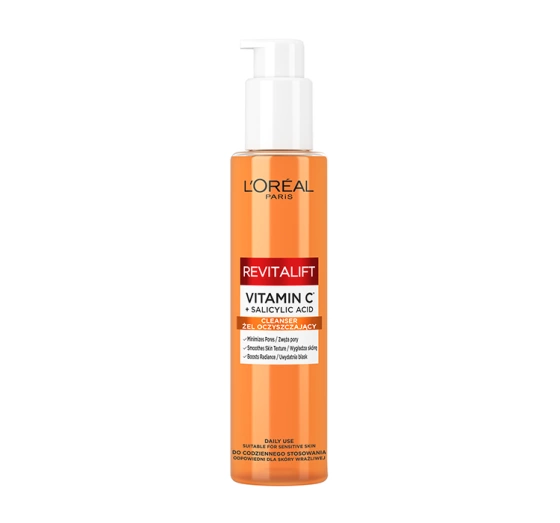LOREAL REVITALIFT ОЧИЩАЮЩИЙ ГЕЛЬ ДЛЯ УМЫВАНИЯ ЛИЦА С ВИТАМИНОМ С И САЛИЦИЛОВОЙ КИСЛОТОЙ 150 МЛ