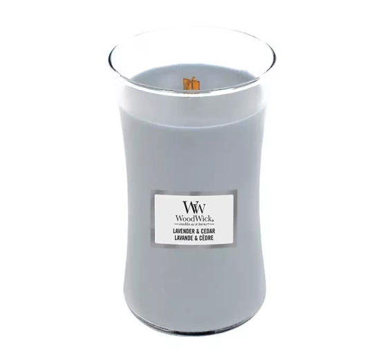 WOODWICK LARGE JAR CANDLE АРОМАТИЧЕСКАЯ СВЕЧА LAVENDER & CEDAR 610Г