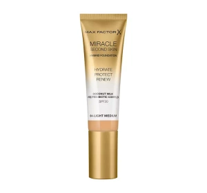 MAX FACTOR MIRACLE SECOND SKIN ТОНАЛЬНИЙ ЗАСІБ 04 LIGHT MEDIUM 30МЛ