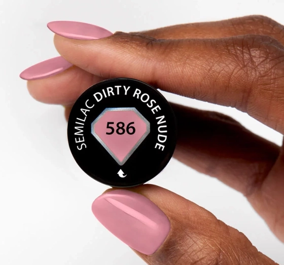 SEMILAC NUDE NAILS ГЕЛЬ-ЛАК 586 DIRTY ROSE NUDE 7МЛ