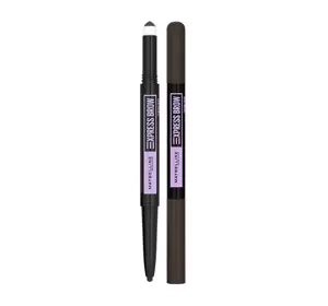 MAYBELLINE EXPRESS BROW SATIN DUO ДВОСТОРОННІЙ ОЛІВЕЦЬ ДЛЯ БРІВ BLACK BROWN