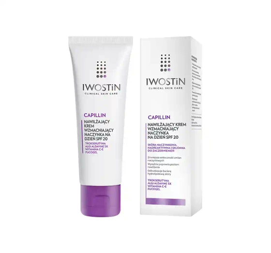 IWOSTIN CAPILLIN ЗМІЦНЮЮЧИЙ КРЕМ ПРОТИ КУПЕРОЗУ SPF 20 ЛЕГКА КОНСИСТЕНЦІЯ 40МЛ