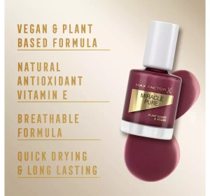 MAX FACTOR MIRACLE PURE ЛАК ДЛЯ НОГТЕЙ 373 REGAL GARNET 12МЛ