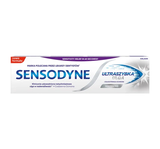 SENSODYNE RAPID RELIEF WHITENING ЗУБНА ПАСТА УЛЬТРАШВИДКЕ ПОЛЕГШЕННЯ 75МЛ