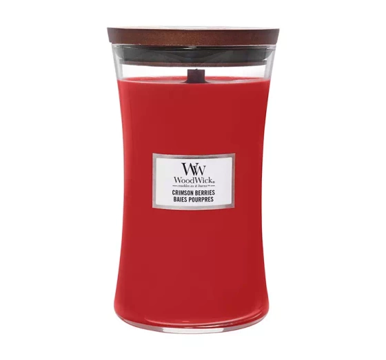 WOODWICK LARGE JAR CANDLE АРОМАТИЧЕСКАЯ СВЕЧА CRIMSON BERRIES 610Г