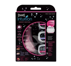 WILKINSON SWORD INTUITION VARIETY EDITION БРИТВА ДЛЯ ГОЛІННЯ ДЛЯ ЖІНОК + 2 КАРТРИДЖІ