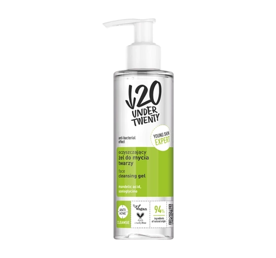 UNDER TWENTY ANTI ACNE CLEANSE ОЧИЩАЮЩИЙ ГЕЛЬ ДЛЯ УМЫВАНИЯ 190 МЛ