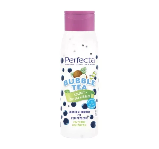 PERFECTA BUBBLE TEA КОНЦЕНТРИРОВАННЫЙ ГЕЛЬ ДЛЯ ДУША  COCONUT + ЗЕЛЕНЫЙ ЧАЙ 400Г