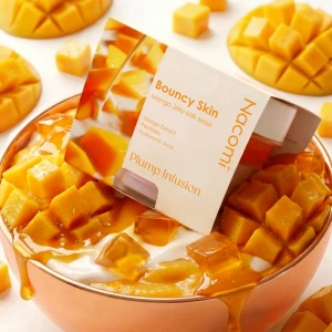 Nacomi Bouncy Skin Mango Jelly Milk Mask Plump Infusion укрепляющая маска для лица 80 мл