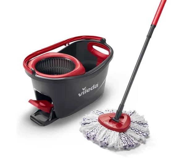 Натисніть на картинку, щоб її збільшити Vileda Turbo 3in1 Microfibre набір для прибирання швабра і відро з віджимом