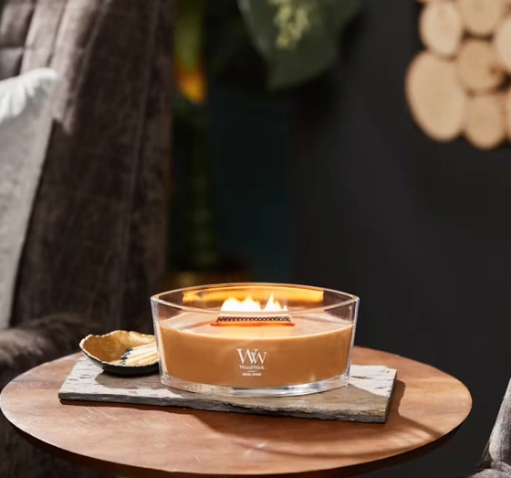 Woodwick Elipse Jar Candle ароматична свічка Santal Myrrh 453,6 г
