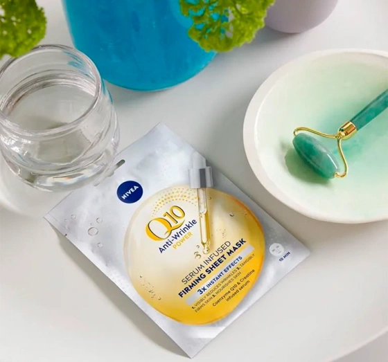 NIVEA Q10 POWER ТКАНЕВАЯ МАСКА С СЫВОРОТКОЙ ПРОТИВ МОРЩИН 1 ШТ