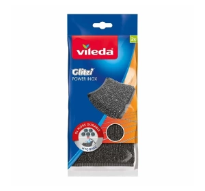 Vileda Glitzi Power Inox: кухонная губка из нержавеющей стали 2 шт.