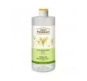 GREEN PHARMACY МИЦЕЛЛЯРНАЯ ВОДА 3В1 С ЭКСТРАКТОМ ОВСА 500 МЛ