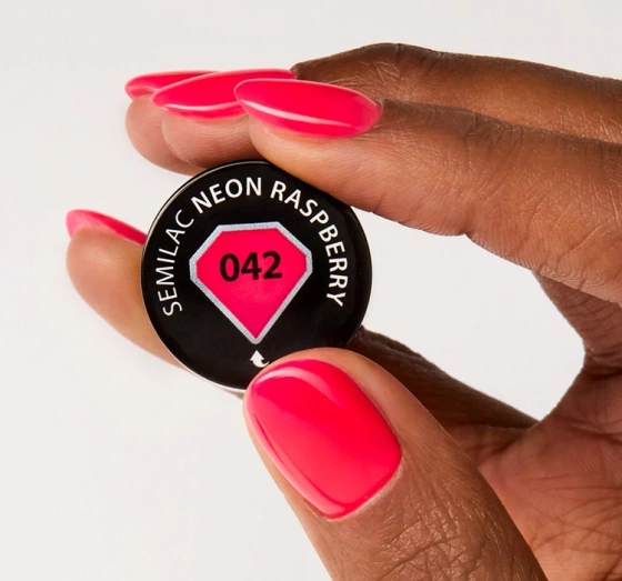 SEMILAC ГІБРИДНИЙ ЛАК УФ NEON RASPBERRY 042