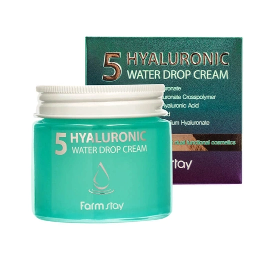 FARMSTAY HYALURONIC 5 УВЛАЖНЯЮЩИЙ КРЕМ С ГИАЛУРОНОВОЙ КИСЛОТОЙ 80МЛ