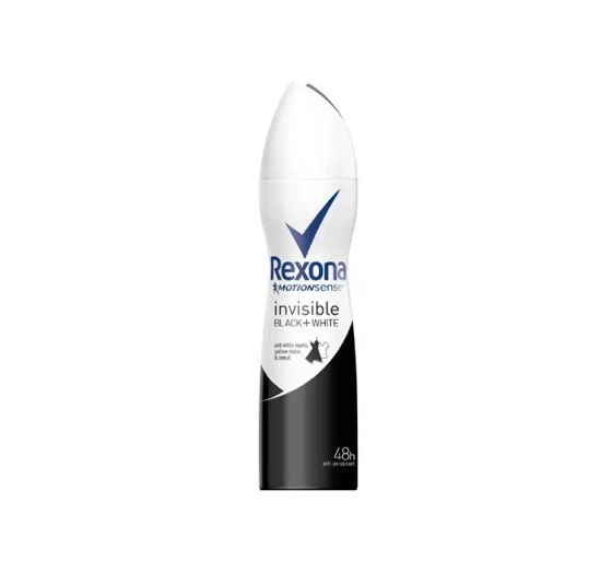 REXONA INVISIBLE ON BLACK + WHITE АНТИПЕРСПІРАНТ-АЕРОЗОЛЬ ДЛЯ ЖІНОК 150МЛ