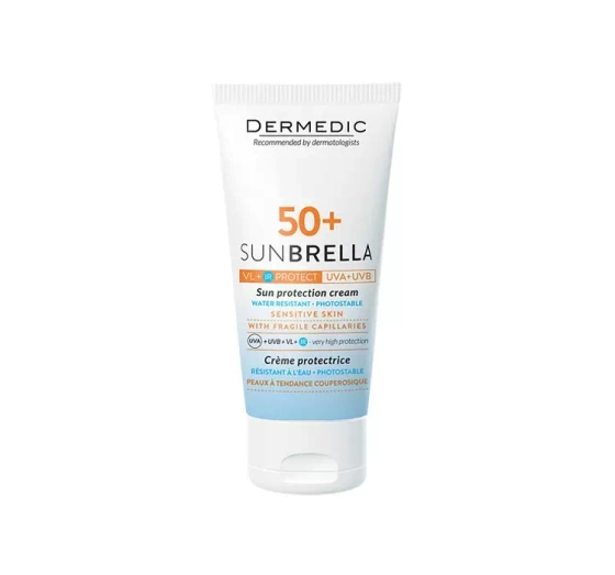 DERMEDIC SUNBRELLA ЗАЩИТНЫЙ КРЕМ ДЛЯ ЛИЦА КОЖА С КУПЕРОЗОМ SPF 50+ 50Г
