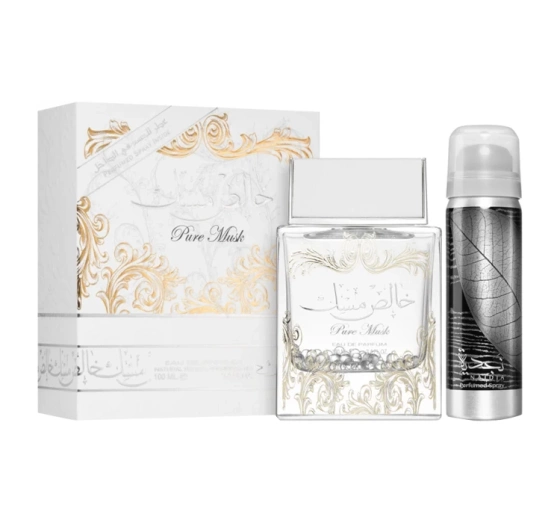 Lattafa Pure Musk парфумована вода 100 мл + дезодорант 50 мл