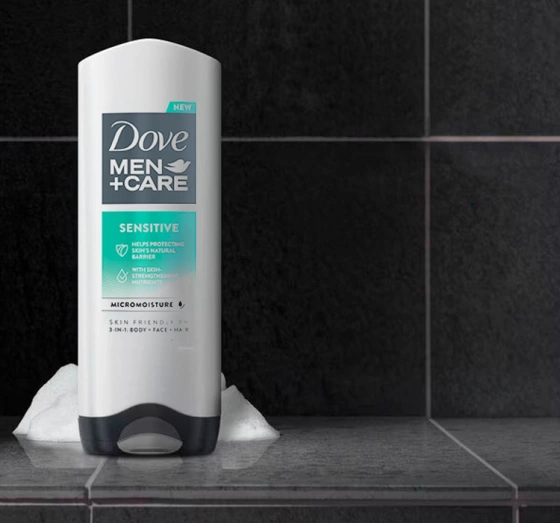 DOVE MEN + CARE ГЕЛЬ ДЛЯ ДУШУ ДЛЯ ЧОЛОВІКІВ SENSITIVE 250МЛ