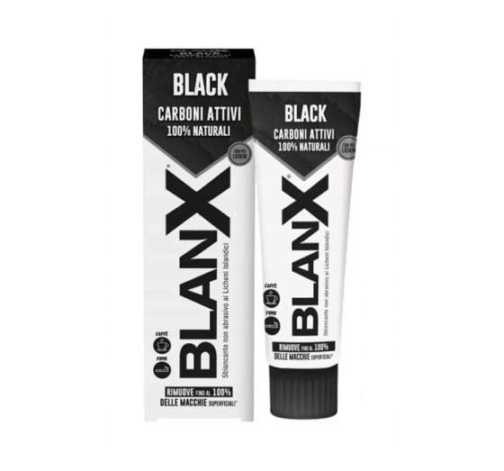 BLANX BLACK CARBONE ЧЕРНАЯ ОТБЕЛИВАЮЩАЯ ПАСТА ДЛЯ ЗУБОВ 75МЛ