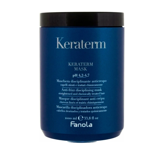 Натисніть на картинку, щоб її збільшити FANOLA KERATERM МАСКА ДЛЯ ВИПРЯМЛЕНОГО ВОЛОССЯ 1Л
