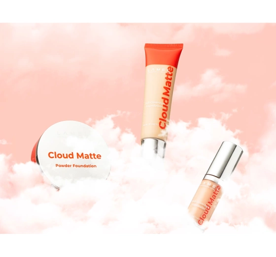 Lamel Cloud Matte пресована матуюча пудра 01 Fair Ivory 8г