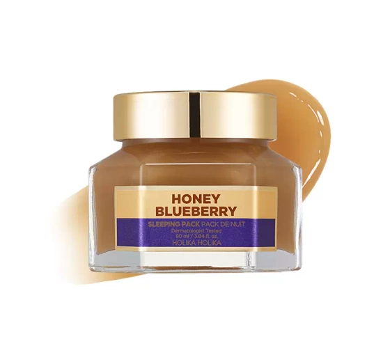 HOLIKA HOLIKA HONEY SLEEPING PACK МАСКА ДЛЯ ЛИЦА НА НОЧ BLUEBERRY 90МЛ