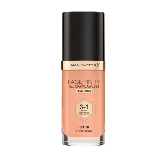 MAX FACTOR FACEFINITY ALL DAY FLAWLESS ТОНАЛЬНИЙ ЗАСІБ 3В1 77 SOFT HONEY 30МЛ