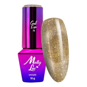 Molly Lac Cat Eye Foxy Eye гель лак 555 Golden