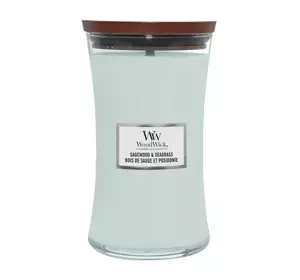 WOODWICK LARGE JAR CANDLE АРОМАТИЧЕСКАЯ СВЕЧА SAGEWOOD & SEAGRASS 610Г
