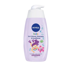 NIVEA KIDS 3 IN 1 SHOWER & SZAMPOO ГЕЛЬ ДЛЯ МИТТЯ ТІЛА І ВОЛОССЯ BERRY 500МЛ