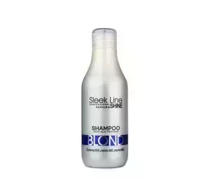 STAPIZ SLEEK LINE BLOND ШАМПУНЬ С ШЕЛКОМ ДЛЯ СВЕТЛЫХ СЕДЫХ И ОСВЕТЛЕННЫХ ВОЛОС 300МЛ