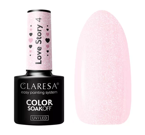 CLARESA SOAK OFF ГЕЛЬ-ЛАК LOVE STORY 4 5Г