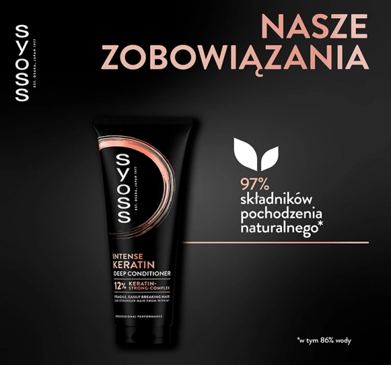 SYOSS KERATIN ИНТЕНСИВНЫЙ КОНДИЦИОНЕР ДЛЯ ОСЛАБЛЕННЫХ И ЛОМКИХ ВОЛОС 250МЛ