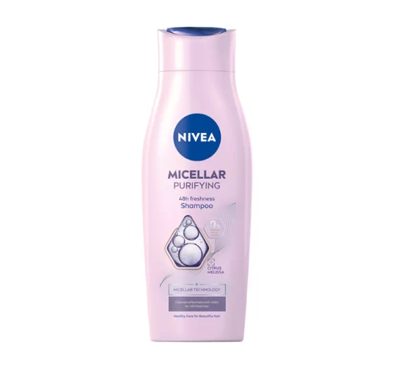 NIVEA MICELLAR PURIFYING ШАМПУНЬ З МІЦЕЛЯРНОЮ ТЕХНОЛОГІЄЮ ДЛЯ ОСВІЖЕННЯ ВОЛОССЯ 400МЛ
