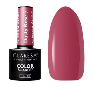 CLARESA SOAK OFF ГЕЛЬ-ЛАК DUSTY ROSE 5 5Г