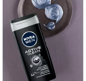 NIVEA MEN ACITVE CLEAN ГЕЛЬ ДЛЯ МЫТЬЯ ТЕЛА, ЛИЦА И ВОЛОС 250МЛ