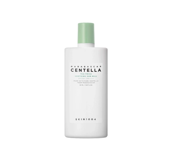 SKIN1004 Madagascar Centella Tea-Trica Soothing Sun Milk легкий крем для лица с солнцезащитным эффектом SPF50+ PA++++ 50 мл