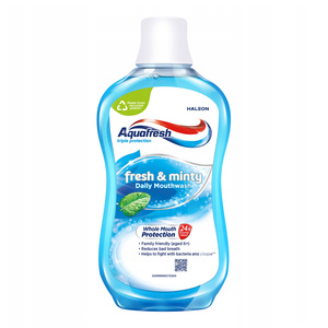 AQUAFRESH TRIPLE PROTECTION FRESH & MINTY ОПОЛАСКИВАТЕЛЬ РОТОВОЙ ПОЛОСТИ 500МЛ
