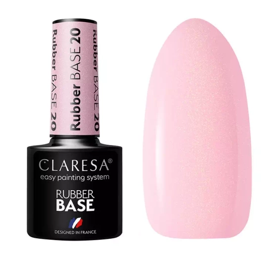 CLARESA RUBBER BASE КАУЧУКОВАЯ БАЗА ДЛЯ ГЕЛЬ-ЛАКА 20 5МЛ
