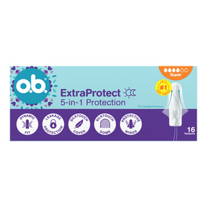 O.B. EXTRAPROTECT ТАМПОНИ SUPER 16 ШТУК