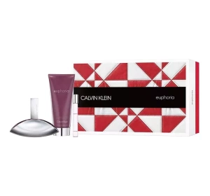 CALVIN KLEIN EUPHORIA WOMAN ПАРФУМОВАНА ВОДА-СПРЕЙ 100 МЛ + 10 МЛ+  БАЛЬЗАМ ДЛЯ ТІЛА 200 МЛ